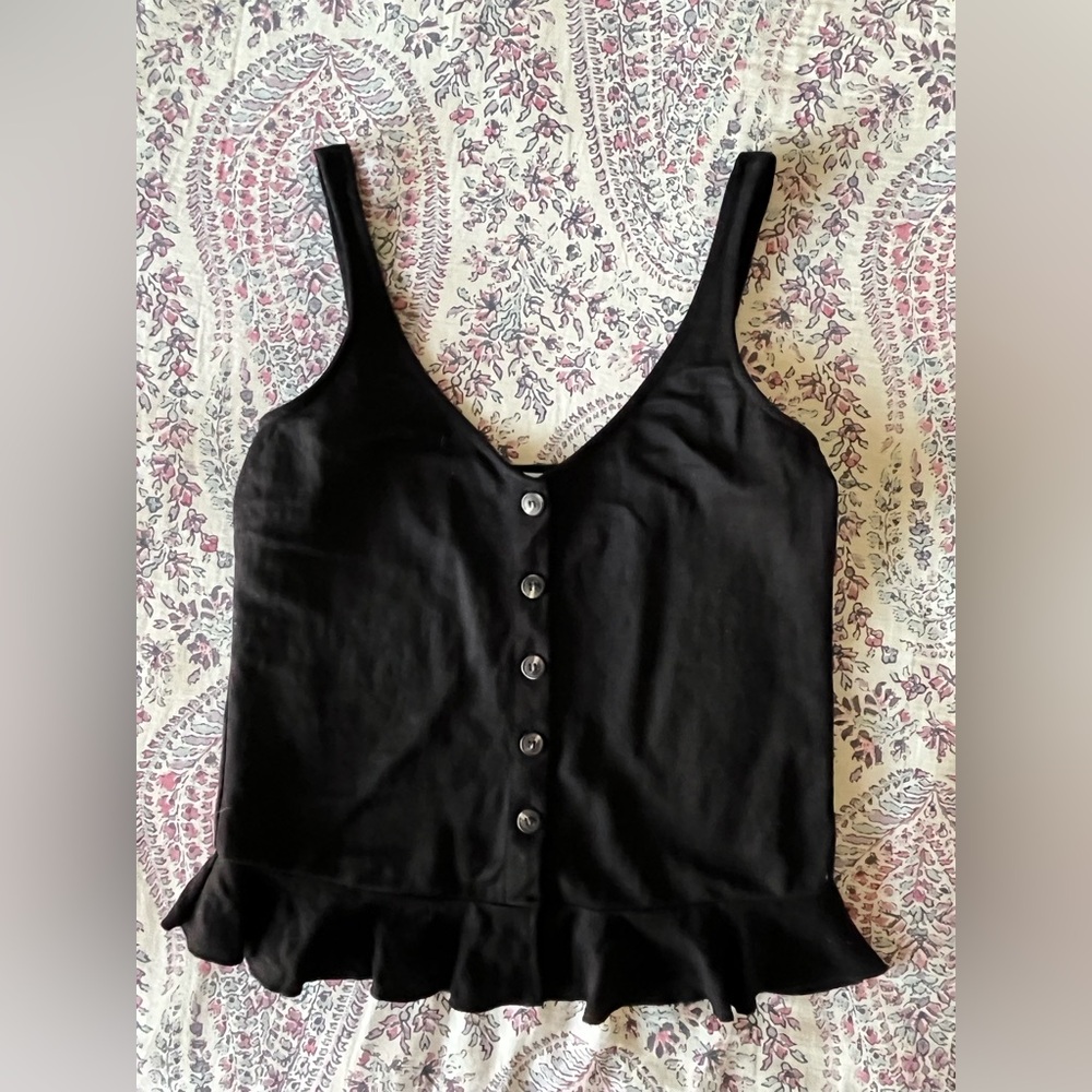 Warehouse Pique Button Trough Cami